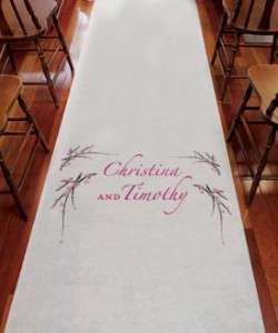 CHERRY BLOSSOM Personalized Aisle Runner  
