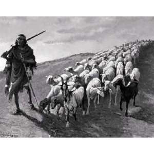  Navajo Sheepherder by Frederic Remington 10.00X7.88. Art 