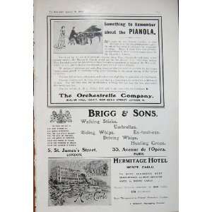   1906 Orchestrelle Pianola Brigg Umbrellas Hotel Monte