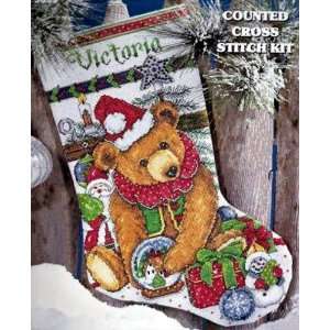  Cross Stitch Kit Victorian Bear Stocking From Design Works 