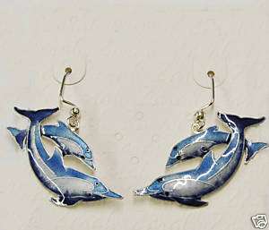 DOLPHINS STERLING SILVER EARRINGS  