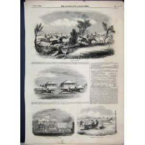   1844 Croxton Park Race Earl Wilton Lodge Antique Print