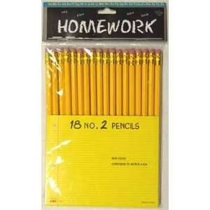  Pencils   18 pack   No.2 lead Case Pack 48