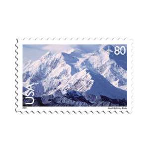 Mount Mckinley Alaska 20 x 80 Cent U.S. Postage Stamps  