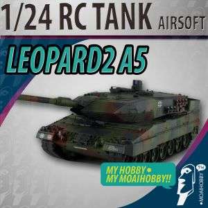 24 Airsoft RC VSTank LEOPARD 2 A5 NATO Camouflage  