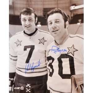  Phil and Tony Esposito Framed 16x20 Dual Autographed 