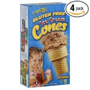 Lets Do Organic Ice Cream Cones, Gluten Free, 1.2 Ounce Packages 