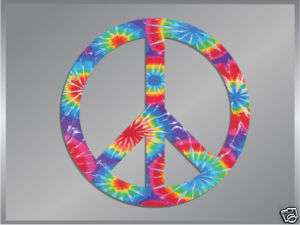 PEACE Sign Tie Dye #1 vinyl decal sticker 4 Symbol  