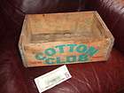 vintage cotton club youngstown wooden delivery crate box wood 