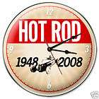 Hot Rod Magazine 60th anniversar​y vintage style clock 