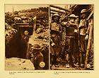 1920 Rotogravure WWI Military Soldiers Gas Mask Alarm W