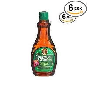 Vermont Maid Syrup, 12 Ounce Bottles (Pack of 6)  Grocery 