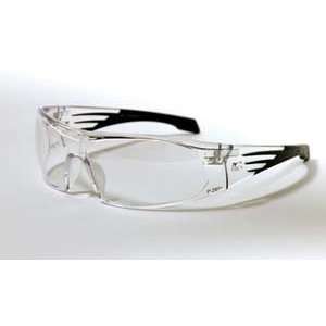  Clear Frame w/Gun Metal Tips/Clear Lens, Dual injected 