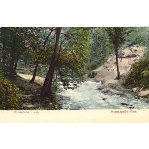  1900 Vintage Postcard Minnehaha Creek   Minneapolis 
