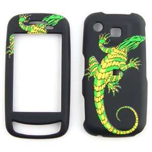 Samsung Impression A877  3D Embossed Tattoo Design, Yellow/Green 