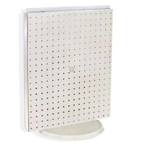    WHT Pegboard Counter Display, White Solid Pegboard
