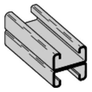   13/16 x 20 14 Ga. Plain Steel Back to Back Solid Strut Channel