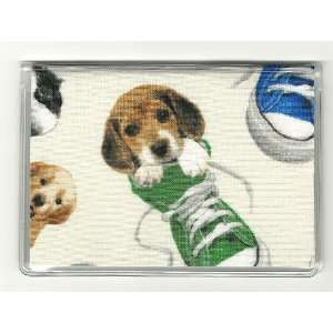  Debit Check Gift Card ID Holder Puppy Dog in Sneakers 