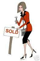 real estate realtor DIVA personalized cards cute gift  