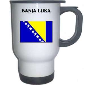  Bosnia   BANJA LUKA White Stainless Steel Mug 