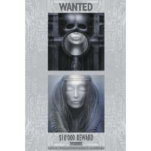  HUGE LAMINATED / ENCAPSULATED H.R.Giger ELP Wanted Silver 