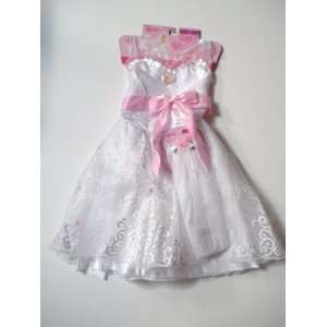  Barbie Bride Dress Costume with Veil Toys & Games
