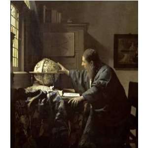  The Astronomer by Johannes Vermeer. Size 8.75 X 10.00 Art 