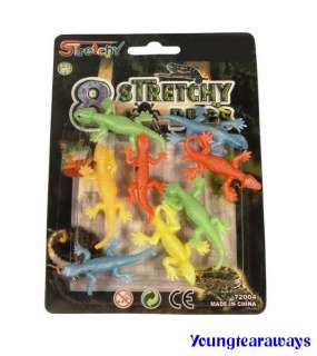 stretchy Lizards party bag fillers toys stocking filler halloween 