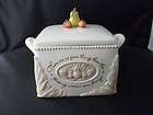 amscan square cookie jar pear apple finial no finer things