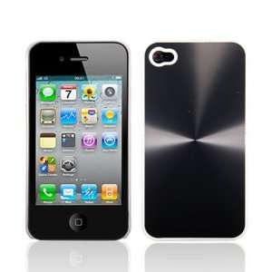 WalkNTalkOnline   Apple iPhone 4 Black Aluminium Hard Hybrid Armour 