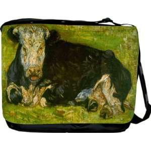  Van Gogh Art Lying Cow Messenger Bag   Book Bag   School 