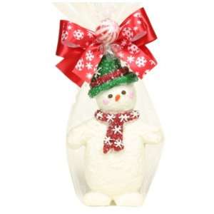 Golda & I Chocolatiers Large White Textured Snowman, 7.6 Ounce Bags 
