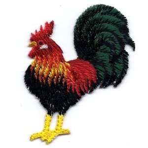   Birds/ Farm   Rooster  Iron On Embroidered Applique 