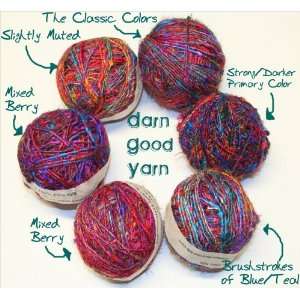   balls (2000g) Premium Recycled Silk Sari Yarn Arts, Crafts & Sewing