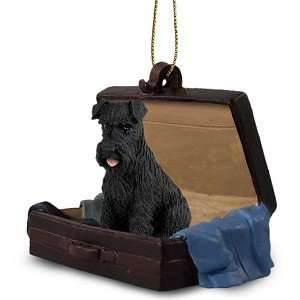   Schnauzer Uncropped Traveling Companion Dog Ornament