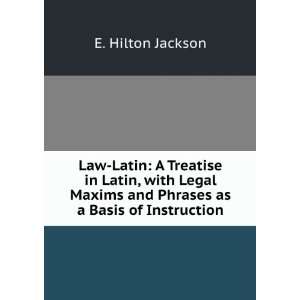  Law Latin  a treatise in Latin, with legal maxims and phrases 
