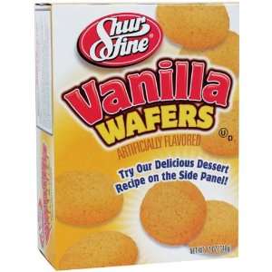 Shurfine Vanilla Wafers   12 Pack  Grocery & Gourmet Food