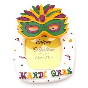  Mardi Gras Mask Picture Frame Magnet 