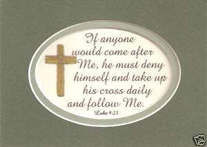 Take CROSS Daily LUKE 923 JESUS Bible verses plaques  