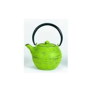  Old Dutch   024MO   Moss Green Cast Iron Infinity Teapot 