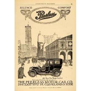  1909 Ad Peerless Motor Car Co. Automobile Rail City 