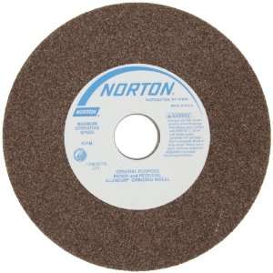 Norton Bench and Pedestal Abrasive Wheel, Type 01 Straight, Aluminum 