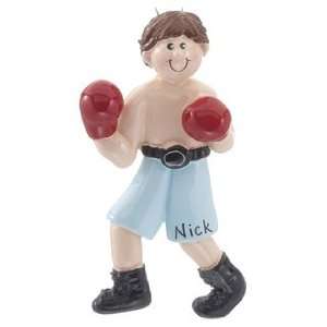  Personalized Boxer Boy Christmas Ornament