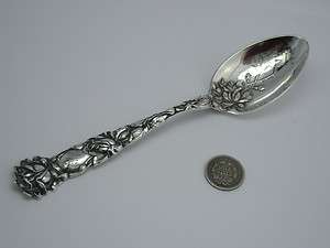   1907 Engrave Sterling Silver Spoon ALVIN Co. Bridal Rose with Monogram