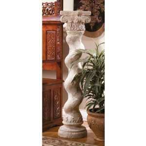   Stone Baroque Architecture Barley Twisted Column Stand