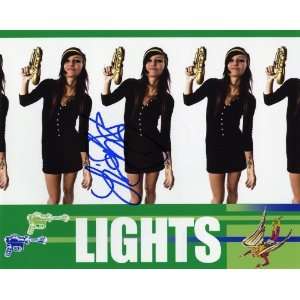  Lights Electro Pop Star Valerie Poxleitner Autographed 