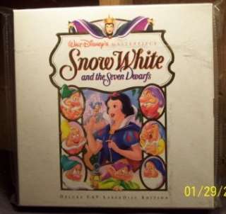 Disneys Snow White 37 LASERDISC LD Box Set Deluxe CAV SP ED  