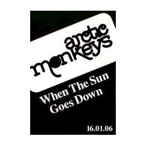  ARCTIC MONKEYS When The Sun Goes Down Music Poster