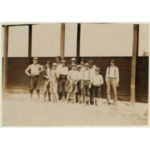  Photo Noon ball game. Boys working at the Priscilla 