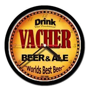  VACHER beer and ale cerveza wall clock 